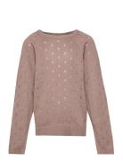Knit Pullover Mira Tops Knitwear Pullovers Pink Wheat