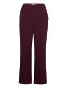 Mschchana Straight Pants Bottoms Trousers Straight Leg Red MSCH Copenh...