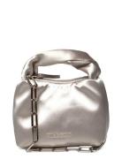 Ziggy, 1889 Micro Hobo Satin Bags Top Handle Bags Silver STINE GOYA