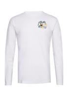 Mel Wizard Badge Long Sleeve Tops T-shirts Long-sleeved White Double A...