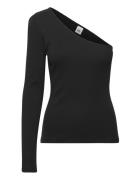 Juliane Sleeve Tops T-shirts & Tops Long-sleeved Black Twist & Tango