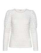 Fqblonda-Blouse Tops Blouses Long-sleeved White FREE/QUENT