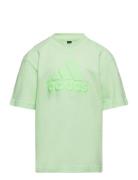 U Fi Logo T Sport T-shirts Short-sleeved Green Adidas Performance