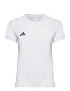 Adizero E Tee Sport T-shirts & Tops Short-sleeved White Adidas Perform...