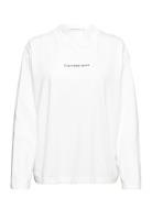 Institutional Loose Long Sleeves Tops T-shirts & Tops Long-sleeved Whi...