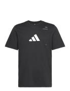 Padel Graphic Tee Sport T-shirts Short-sleeved Black Adidas Performanc...