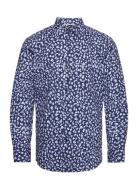 H-Hank-Kent-C1-214 Tops Shirts Casual Navy BOSS