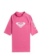 Wholehearted Ss Tops T-shirts Short-sleeved Pink Roxy