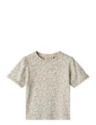 T-Shirt S/S Iris Tops T-shirts Short-sleeved Blue Wheat