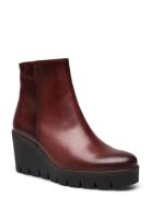 Wedge Ankle Boot Shoes Boots Ankle Boots Ankle Boots With Heel Brown G...