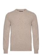 Pullover Long Sleeve Tops Knitwear Round Necks Beige Marc O'Polo