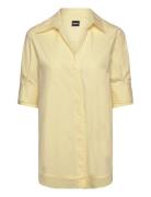 Backeta Tops Shirts Long-sleeved Yellow BOSS