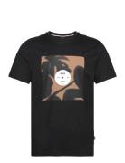 Tiburt 388 Tops T-shirts Short-sleeved Black BOSS