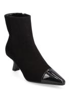Tip Low Bootie Shoes Boots Ankle Boots Ankle Boots With Heel Black Apa...