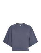 Raglan Sweat Tops T-shirts & Tops Short-sleeved Blue Lee Jeans