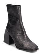 Duchess Bootie Shoes Boots Ankle Boots Ankle Boots With Heel Black Ste...