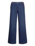 Onlmadison Hw Button Wide Dnm Gen Bottoms Jeans Wide Blue ONLY