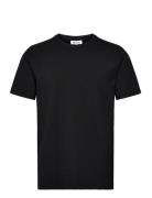 T-Shirt O-Neck Tops T-shirts Short-sleeved Black Boozt Merchandise