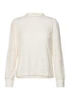Top Gloria Tops Blouses Long-sleeved White Lindex