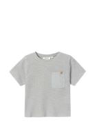 Nmmhonjo Ss Loose Top Lil Tops T-shirts Short-sleeved Grey Lil'Atelier