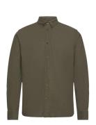 Vincent Corduroy Shirt Gots Tops Shirts Casual Khaki Green By Garment ...
