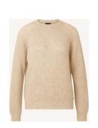 Siri Alpaca Blend Sweater Tops Knitwear Jumpers Beige Lexington Clothi...
