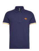 Polo Regular Polo Tops Polos Short-sleeved Navy Replay