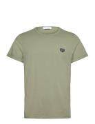 Poitou Patch Grand Coeur/Gots Designers T-shirts Short-sleeved Green M...