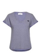 Chateau Mini Patch Coeur Tops T-shirts & Tops Short-sleeved Blue Maiso...