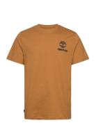 Short Sleeve Back Logo Graphic Tee Wheat Boot Designers T-shirts Short...