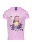 Tshirt Tops T-shirts Short-sleeved Purple Princesses