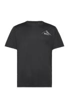 Peak Graphic T M Sport T-shirts Short-sleeved Black Jack Wolfskin