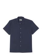 Short Sleeve Shirt Tops Shirts Short-sleeved Blue Pompeii