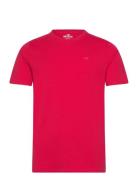 Hco. Guys Knits Tops T-shirts Short-sleeved Red Hollister