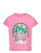 Short Sleeves Tee-Shirt Tops T-shirts Short-sleeved Pink Billieblush