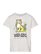Short Sleeves Tee-Shirt Tops T-shirts Short-sleeved Grey Kenzo