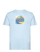 Water View Front T-Shirt Tops T-shirts Short-sleeved Blue Santa Cruz