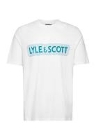Vibrations Print T-Shirt Tops T-shirts Short-sleeved White Lyle & Scot...