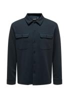 Onsnewkodyl Overshirt Sweat Tops Overshirts Navy ONLY & SONS