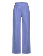 Nlfhill Linen Reg Pant Bottoms Trousers Blue LMTD