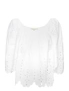 Misa Tops Blouses Long-sleeved White Stella Nova