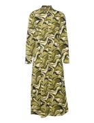 Yaswavy Ls Long Dress S. Knelang Kjole Multi/patterned YAS