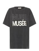 Cmmuse-Logo-Tee Tops T-shirts & Tops Short-sleeved Black Copenhagen Mu...