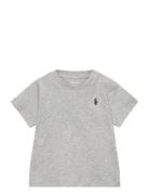 Cotton Jersey Crewneck Tee Tops T-shirts Short-sleeved Grey Ralph Laur...