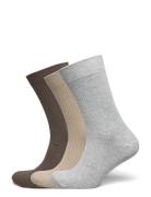 Jac Premium Socks 3 Pack Underwear Socks Regular Socks Beige Jack & J ...