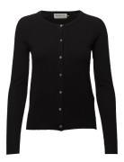 Rwlaica Ls O-Neck Raglan Cardigan Tops Knitwear Cardigans Black Rosemu...