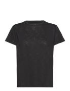 Soft Texture Tee Sport T-shirts & Tops Short-sleeved Black Casall