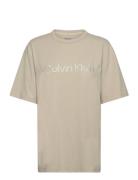 S/S Crew Neck Tops T-shirts & Tops Short-sleeved Green Calvin Klein