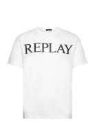 T-Shirt Regular Pure Logo Tops T-shirts Short-sleeved White Replay