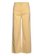 2Nd Freddy Tt - Bleached Colour Den Bottoms Jeans Wide Yellow 2NDDAY